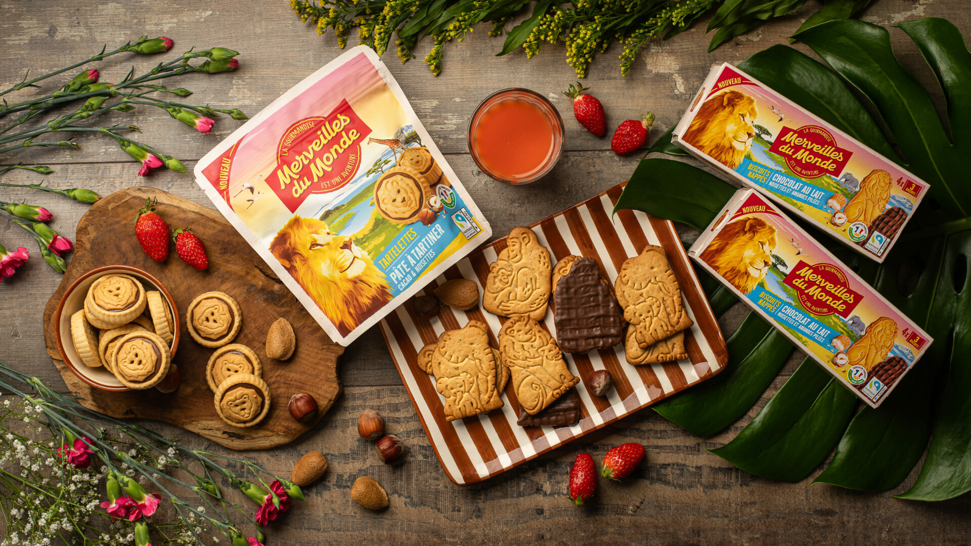Après avoir vendu plus de 7 millions de tablettes de chocolat, Merveilles du monde se lance dans les biscuits au chocolat.